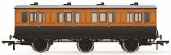 R40289 : LSWR 6 Wheel Coach 1st Class #490 (Salmon & Brown) - Pre Order