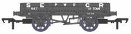 928001 : SECR Dia.1744 2 Plank Ballast Wagon #567 (Grey) - In Stock