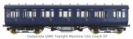 4P-020-421 : GWR Toplight Mainline & City E101 Composite #7909 (Brown) - Pre Order