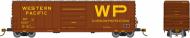 139007 : Rapido - Evans X72A Boxcar - Western Pacific (WP Brown) 3-Pack - In Stock