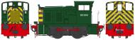 2844 : Class 02 0-4-0DH #02004 (BR Green - Red Bufferbeam) Weathered - Pre Order