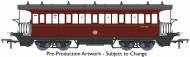 919007 : BR (ex-GER) W&U 3rd Class Bogie Tramcar #E60462 (Lined Maroon) Fictional - Pre Order