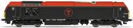 R30161 : Class 67 #67025 (Transport for Wales - Dark Grey & Red) - Pre Order R30161 : Class 67 #67025 (Transport for Wales - Dark Grey & Red) - Pre Order