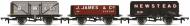 R60103 : Triple Plank Wagon Pack - BW & Co #323, J. James & Co #96 & Newstead Colliery #1110 - Pre Order