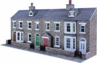 PO275 : Low Relief Terraced House Fronts - Stone - In Stock