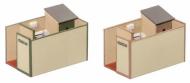 SS65 : Wills - Small Gents Toilet (2 kits in pack) - In Stock