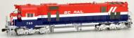 24870 : Bowser - MLW M630 - BC Rail #705 (Red, White & Blue - Hockey Stick) DCC Sound - In Stock